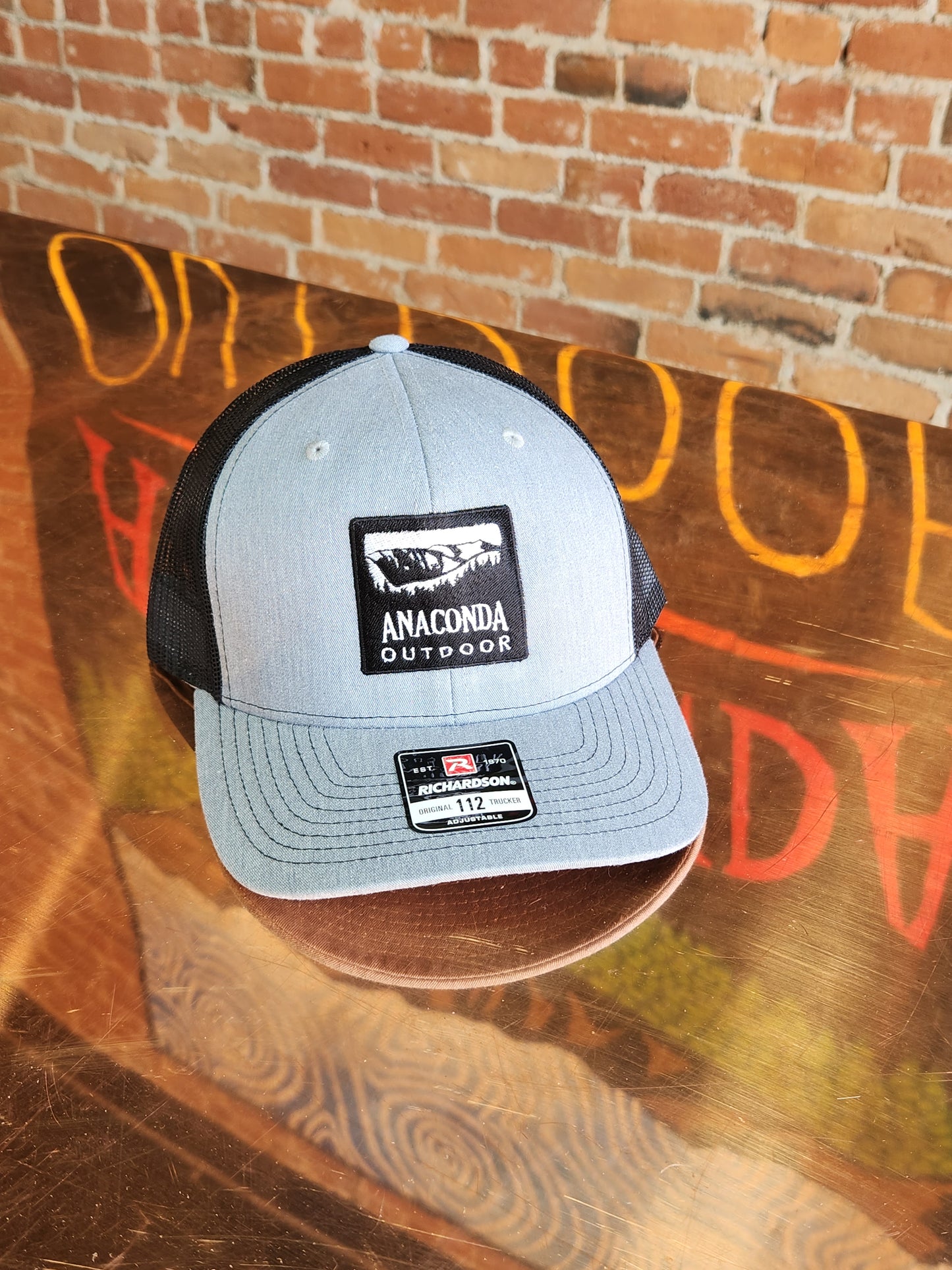 AO Heather Grey/Black Ball Cap